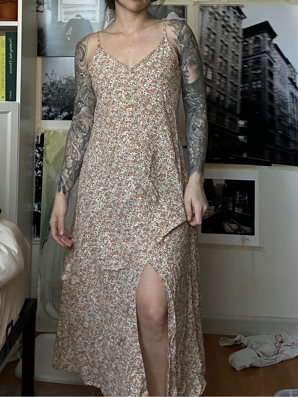 Long floral dress